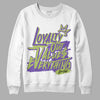 Canyon Purple 4s DopeSkill Sweatshirt LOVE Graphic - White 