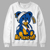 Dunk Blue Jay and University Gold DopeSkill Sweatshirt Hurt Bear Graphic Streetwear - White