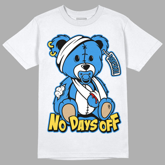 SB Dunk Low Homer DopeSkill T-Shirt Hurt Bear Graphic - White