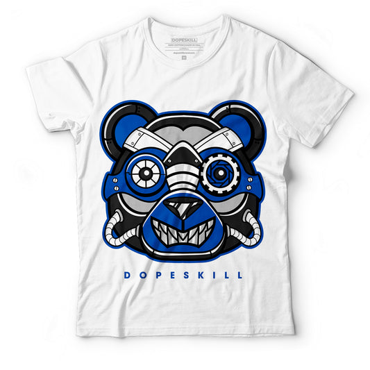 AJ 5 Racer Blue DopeSkill T-Shirt Robo Bear Graphic