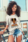 AJ 4 Sail Canvas DopeSkill Sail T-shirt Black Queen Graphic