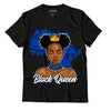 AJ 5 Racer Blue DopeSkill T-Shirt Black Queen Graphic