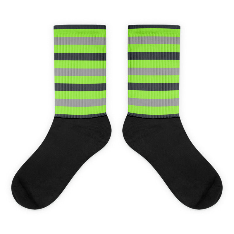 HS Sublimated Socks Match Jordan 5 Green Bean