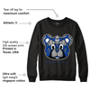 AJ 5 Racer Blue DopeSkill Sweatshirt SNK Bear Graphic