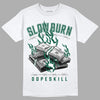 Lottery Pack Malachite Green Dunk Low DopeSkill T-Shirt Slow Burn Graphic - White