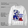 Racer Blue White Dunk Low DopeSkill Sweatshirt Broken Heart Graphic