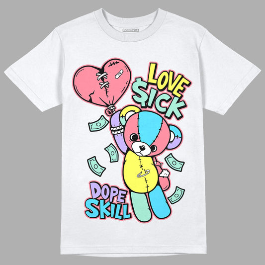 Candy Easter Dunk Low DopeSkill T-Shirt Love Sick Graphic - White 