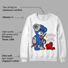 True Blue 1s DopeSkill Sweatshirt Broken Heart Graphic