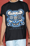 AJ 6 University Blue DopeSkill T-Shirt Robo Bear Graphic