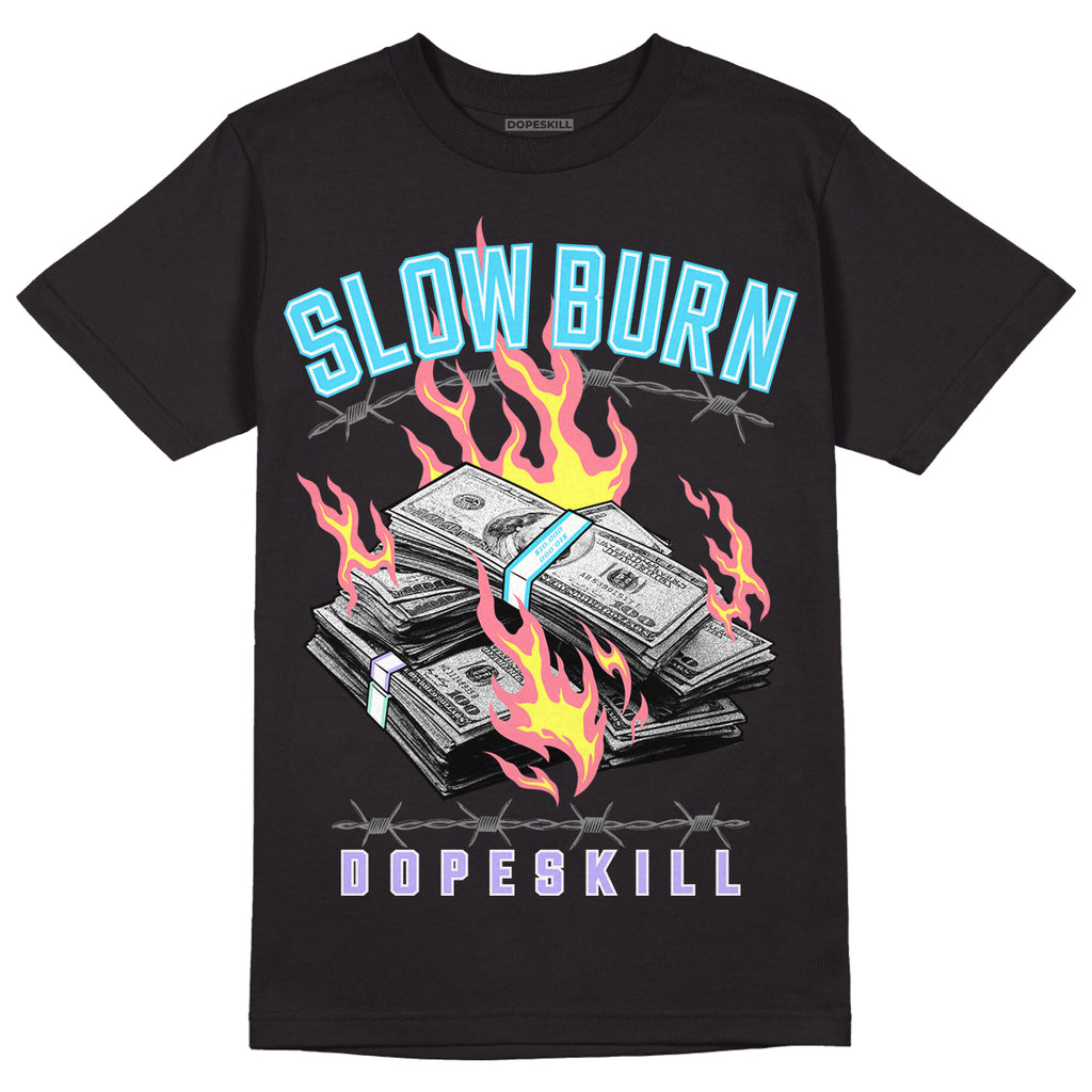 Candy Easter Dunk Low DopeSkill T-Shirt Slow Burn Graphic - Black