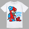 Fruity Pebbles Dunks DopeSkill T-Shirt Broken Heart Graphic - White