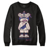 Jordan 7 SE Sapphire DopeSkill Sweatshirt Sneaker Bear Graphic - Black 