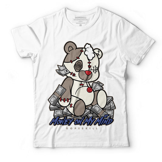 Jordan 4 Sail Canvas DopeSkill T-Shirt MOMM Bear Graphic - White 