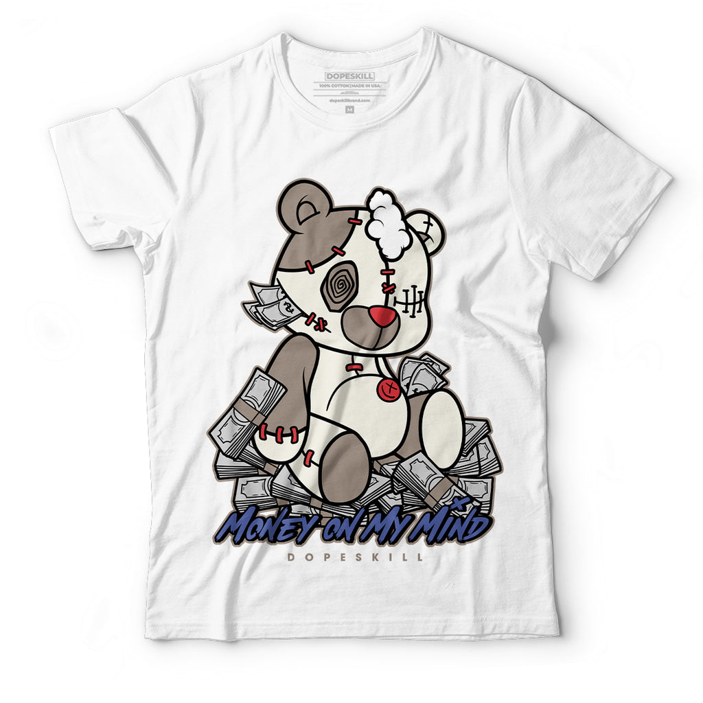 Jordan 4 Sail Canvas DopeSkill T-Shirt MOMM Bear Graphic - White 