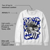 Racer Blue White Dunk Low DopeSkill Sweatshirt Don't Quit Graphic