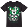 Jordan 3 WMNS “Lucky Green” DopeSkill T-Shirt New Double Bear Graphic Streetwear - Black