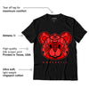 AJ 9 Chile Red DopeSkill T-Shirt SNK Bear Graphic