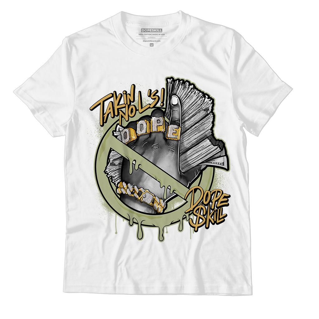Jordan 5 Jade Horizon DopeSkill T-Shirt Takin No L's Graphic - White 