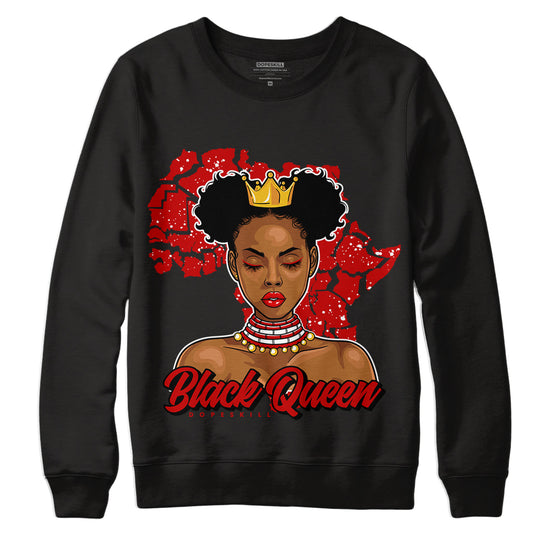 Jordan 6 “Red Oreo” DopeSkill Sweatshirt Black Queen Graphic - Black 