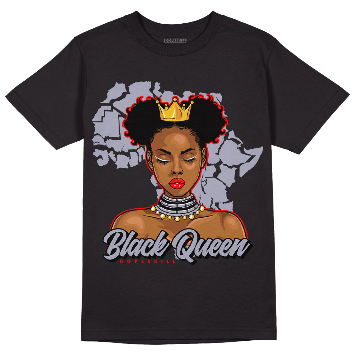 Jordan 13 Retro 'Black Flint' DopeSkill T-Shirt Black Queen Graphic Streetwear - Black