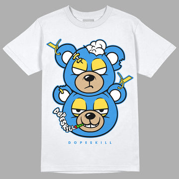 SB Dunk Low Homer DopeSkill T-Shirt New Double Bear Graphic - White