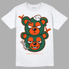 Dunk Low Team Dark Green Orange DopeSkill T-Shirt New Double Bear Graphic - White