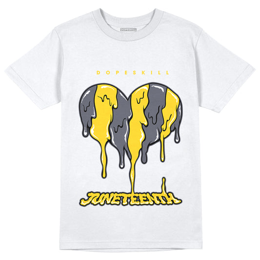 AJ 4 Lightning DopeSkill T-Shirt Juneteenth Heart Graphic