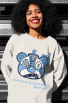 AJ 6 University Blue DopeSkill Sweatshirt Sneaker Bear Head Graphic
