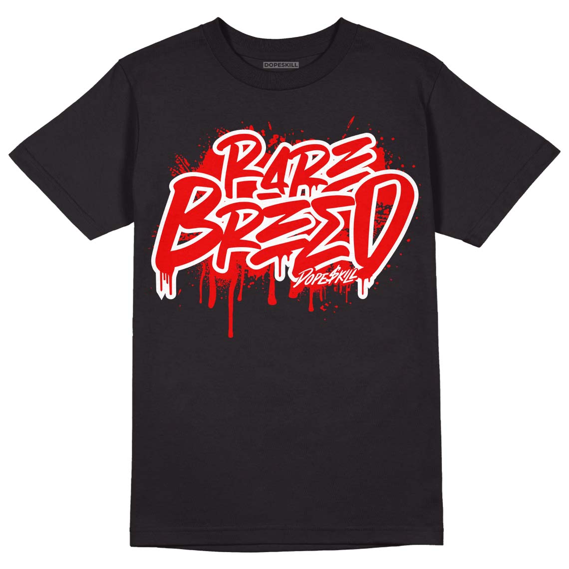 Cherry 11s DopeSkill T-Shirt Rare Breed Graphic - Black