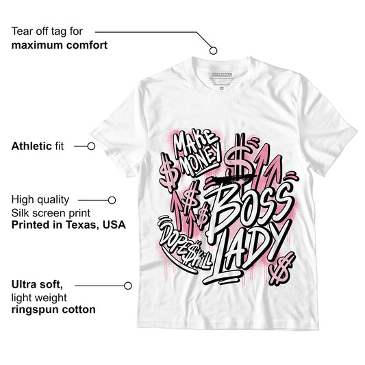 Question Mid Pink Toe DopeSkill T-Shirt Boss lady Graphic