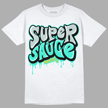 New Emerald 1s DopeSkill T-Shirt Super Sauce Graphic - White 