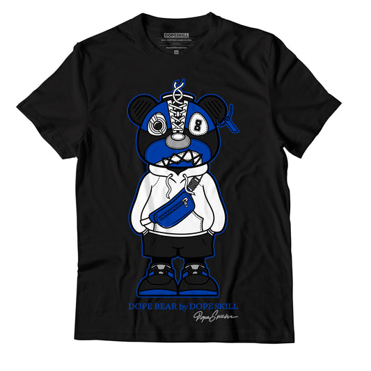 AJ 5 Racer Blue DopeSkill T-Shirt Sneaker Bear Graphic