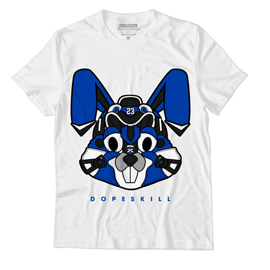 AJ 5 Racer Blue DopeSkill T-Shirt Sneaker Rabbit Graphic