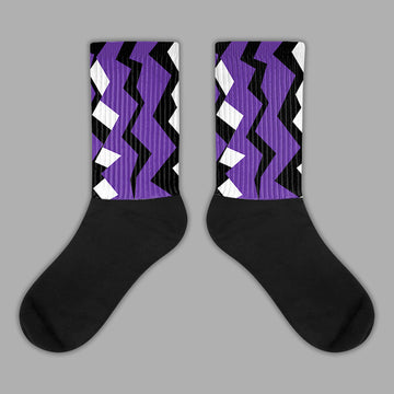 PURPLE Collection Sublimated Socks ZicZac Graphic