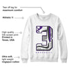 AJ 3 Dark Iris DopeSkill Sweatshirt Number No.3 Graphic