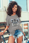 AJ 11 Cool Grey DopeSkill Grey T-shirt SNK Bear Graphic