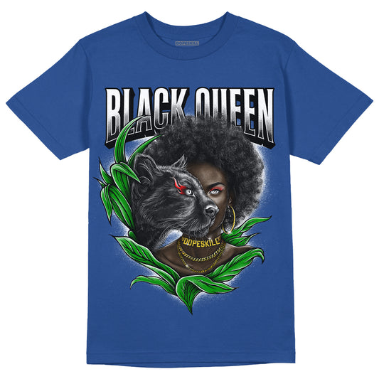Brave Blue 13s DopeSkill Navy T-shirt New Black Queen Graphic