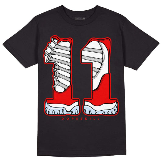Cherry 11s DopeSkill T-Shirt No.11 Graphic - Black