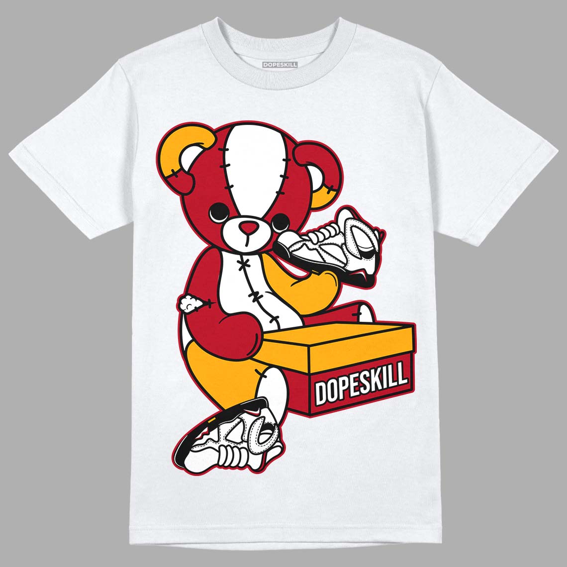 Cardinal 7s DopeSkill T-Shirt Sneakerhead BEAR Graphic - White 