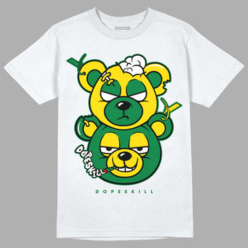 Dunk Low Reverse Brazil DopeSkill T-Shirt New Double Bear Graphic - White