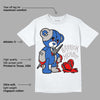 True Blue 1s DopeSkill T-Shirt Broken Heart Graphic