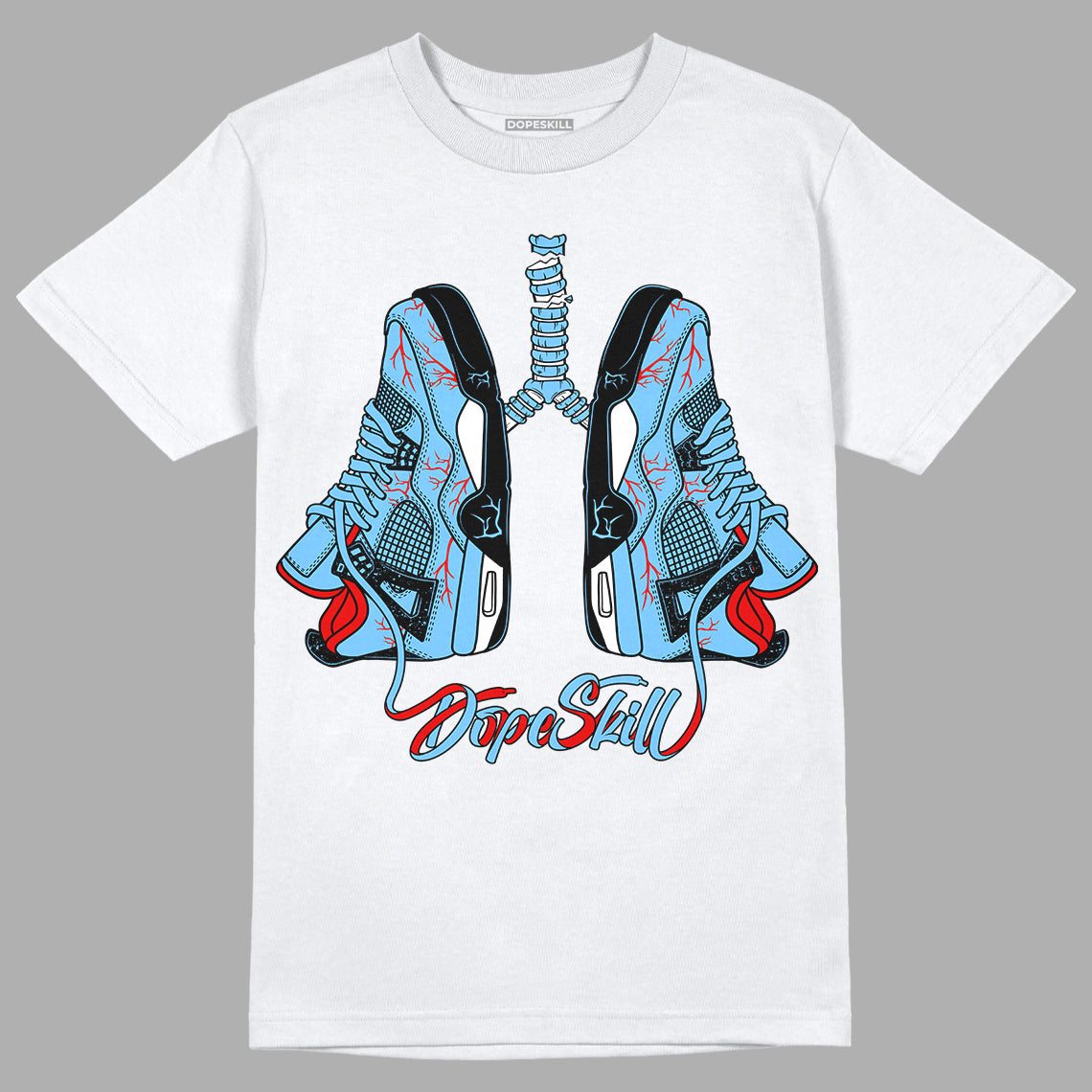 Travis Scott x Jordan 4 Retro 'Cactus Jack' DopeSkill T-Shirt Breathe Graphic Streetwear - White 