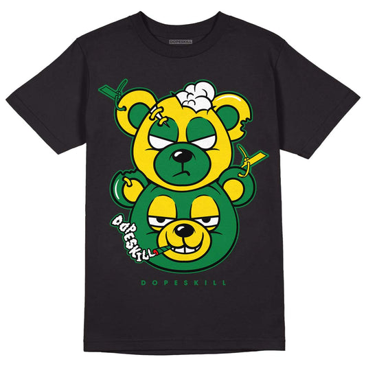 Dunk Low Reverse Brazil DopeSkill T-Shirt New Double Bear Graphic - Black