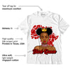 AJ 6 “Red Oreo” DopeSkill T-Shirt Black Queen Graphic