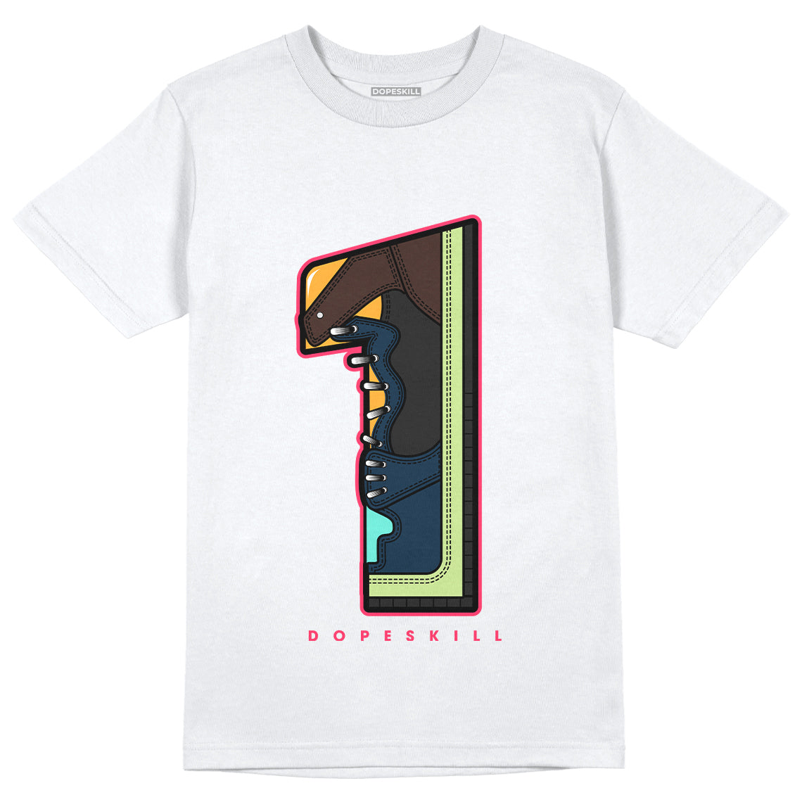 Jordan 1 Low Flyease Bio Hack DopeSkill T-Shirt No.1 Graphic - White 