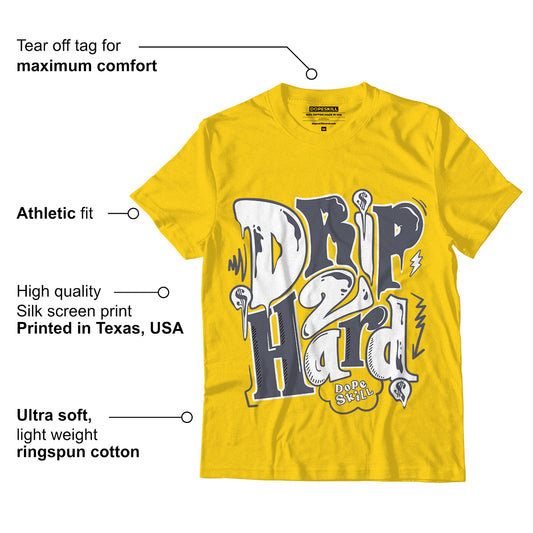 AJ 4 Lightning DopeSkill Tour Yellow T-shirt Drip Too Hard Graphic