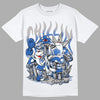 True Blue 1s DopeSkill T-Shirt Chillin Graphic - White