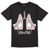 Jordan 1 High OG WMNS Washed Pink DopeSkill T-Shirt Breathe Graphic Streetwear - Black