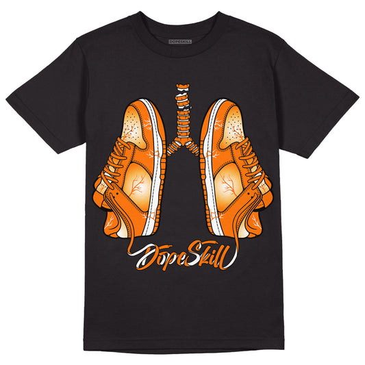 Wmns Dunk Low 'Magma Orange DopeSkill T-Shirt Breathe Graphic Streetwear - Black