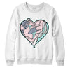 Jordan 5 Easter DopeSkill Sweatshirt Heart Jordan 5 Graphic - White